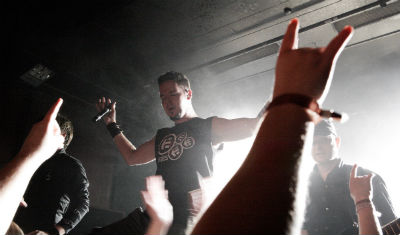 The Interbeing er andet band på scenen til aftenens metalevent (Foto: Sara Lindbæk) The Interbeing er andet band på scenen til aftenens metalevent (Foto: Sara Lindbæk)