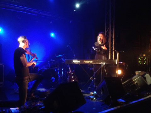 Broken Twin on stage in Paris. Broken Twin on stage in Paris.